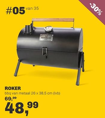 Promotions Roker bbq van metaal - Produit maison - Trendhopper - Valide de 27/05/2019 à 23/06/2019 chez Trendhopper