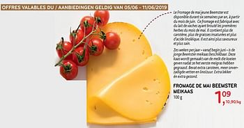 Promoties Fromage de mai beemster meikaas - Beemster - Geldig van 04/06/2019 tot 18/06/2019 bij Alvo