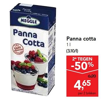Promoties Panna cotta - Meggle - Geldig van 05/06/2019 tot 18/06/2019 bij Makro