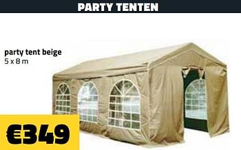 Promoties Party tent beige - Huismerk - Bouwcenter Frans Vlaeminck - Geldig van 02/06/2019 tot 30/06/2019 bij Bouwcenter Frans Vlaeminck
