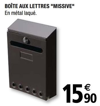 Promoties Boîte aux lettres missive - Decayeux - Geldig van 01/04/2019 tot 31/12/2019 bij Brico Depot