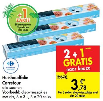 Carrefour Promotie Diepvrieszakjes Met Rits Huismerk Carrefour Huishouden Geldig Tot 10 06 19 Promobutler