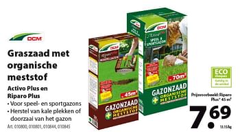Promoties Graszaad met organische meststof - DCM - Geldig van 05/06/2019 tot 17/06/2019 bij Gamma