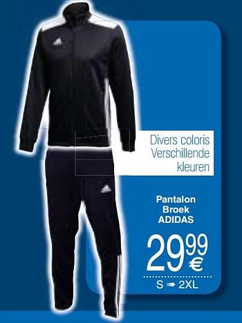 Promoties Pantalon broek adidas - Adidas - Geldig van 04/06/2019 tot 17/06/2019 bij Cora