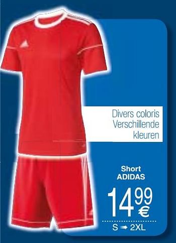 Promoties Short adidas - Adidas - Geldig van 04/06/2019 tot 17/06/2019 bij Cora