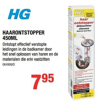 Promotions Haarontstopper - HG - Valide de 29/05/2019 à 16/06/2019 chez HandyHome
