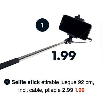 Promoties Selfie stick - Huismerk - Wibra - Geldig van 03/06/2019 tot 15/06/2019 bij Wibra