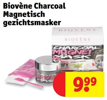 Promoties Biovène charcoal magnetisch gezichtsmasker - Biovene - Geldig van 04/06/2019 tot 16/06/2019 bij Kruidvat