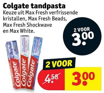 Promoties Colgate tandpasta - Colgate - Geldig van 04/06/2019 tot 16/06/2019 bij Kruidvat