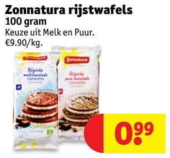 Promoties Zonnatura rijstwafels - Zonnatura - Geldig van 04/06/2019 tot 16/06/2019 bij Kruidvat