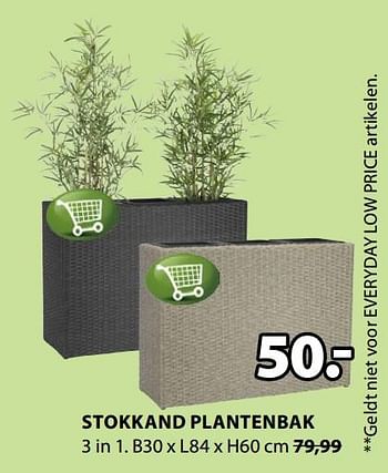 Promotions Stokkand plantenbak - Produit Maison - Jysk - Valide de 03/06/2019 à 16/06/2019 chez Jysk