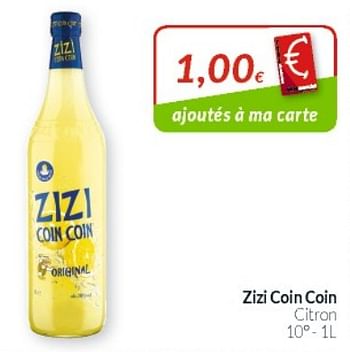 Promotions Zizi coin coin citron - Zizi - Valide de 01/06/2019 à 30/06/2019 chez Intermarche