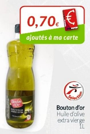 Promotions Bouton dor huiled`olive extra vier ge - Bouton D'Or - Valide de 01/06/2019 à 30/06/2019 chez Intermarche