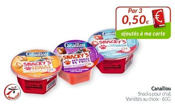 Promotions Canaillou snacks pour chat - Canaillou - Valide de 01/06/2019 à 30/06/2019 chez Intermarche