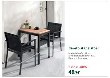 Promoties Bareto stapelstoel - Bristol - Geldig van 22/05/2019 tot 25/06/2019 bij Overstock