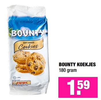 Promoties Bounty koekjes - Bounty - Geldig van 03/06/2019 tot 16/06/2019 bij Big Bazar