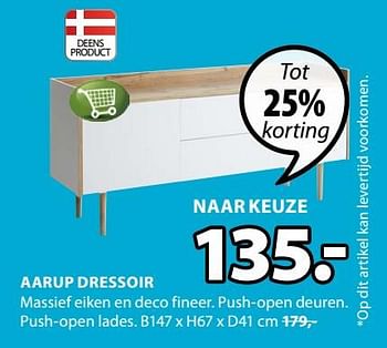 Promoties Aarup dressoir - Huismerk - Jysk - Geldig van 03/06/2019 tot 16/06/2019 bij Jysk