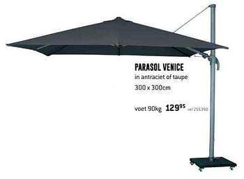 Promoties Parasol venice voet 90kg - Huismerk - Free Time - Geldig van 16/05/2019 tot 16/06/2019 bij Freetime