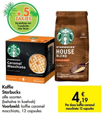 Promoties Koffie caramel macchiato - Starbucks - Geldig van 05/06/2019 tot 17/06/2019 bij Carrefour