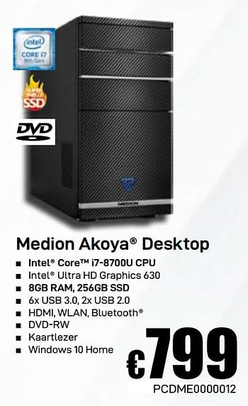 Promotions Medion akoya desktop - Medion - Valide de 03/06/2019 à 30/06/2019 chez Compudeals