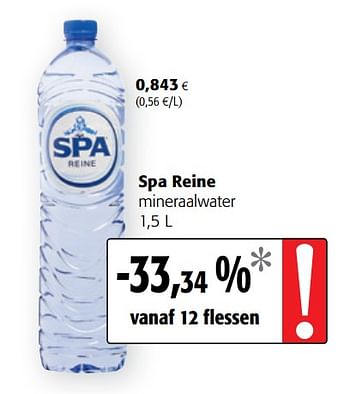 Promoties Spa reine mineraalwater - Spa - Geldig van 05/06/2019 tot 18/06/2019 bij Colruyt