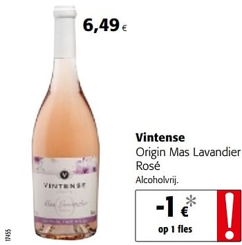 Promoties Vintense origin mas lavandier rosé - Rosé wijnen - Geldig van 05/06/2019 tot 18/06/2019 bij Colruyt