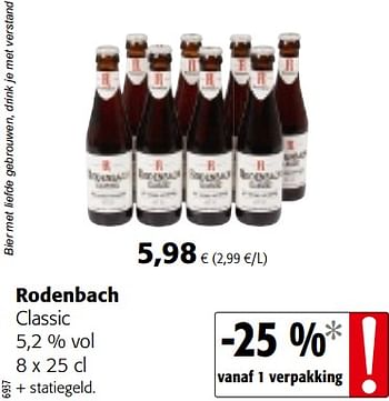 Promoties Rodenbach classic - Rodenbach - Geldig van 05/06/2019 tot 18/06/2019 bij Colruyt