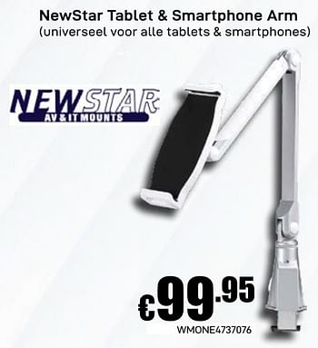 Promoties Newstar tablet + smartphone arm - NewStar - Geldig van 03/06/2019 tot 30/06/2019 bij Compudeals