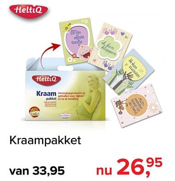 Promoties Kraampakket - Heltiq - Geldig van 03/06/2019 tot 29/06/2019 bij Baby-Dump