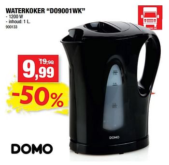 Promoties Domo waterkoker do9001wk - Domo elektro - Geldig van 05/06/2019 tot 16/06/2019 bij Hubo