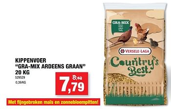 Promoties Kippenvoer gra-mix ardeens graan - Versele-Laga - Geldig van 05/06/2019 tot 16/06/2019 bij Hubo