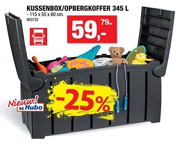 Promoties Kussenbox-opbergkoffer - Merk onbekend - Geldig van 05/06/2019 tot 16/06/2019 bij Hubo