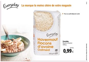 Flocons d'avoine - Everyday - 500g