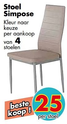 Promoties Stoel simpose - Huismerk - EmDecor - Geldig van 01/06/2019 tot 30/06/2019 bij Emdecor