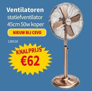 Promoties Statiefventilator - Huismerk - Cevo - Geldig van 06/06/2019 tot 19/06/2019 bij Cevo Market