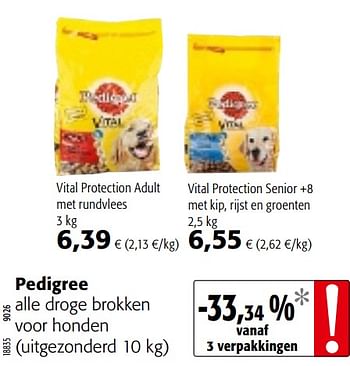 Promoties Pedigree alle droge brokken voor honden - Pedigree - Geldig van 05/06/2019 tot 18/06/2019 bij Colruyt