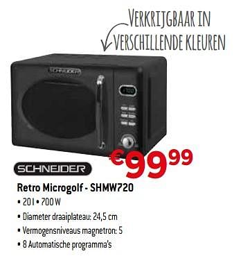 Promoties Schneider retro microgolf - shmw720 - Schneider - Geldig van 01/06/2019 tot 30/06/2019 bij Exellent