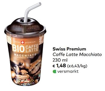 Promoties Swiss premium caffe latte macchiato - Swiss Premium - Geldig van 05/06/2019 tot 02/07/2019 bij Bioplanet