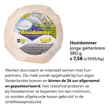 Promoties Hooidammer jonge geitenkaas - Hooidammer - Geldig van 05/06/2019 tot 02/07/2019 bij Bioplanet