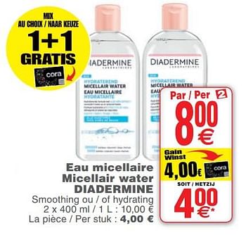 Promoties Eau micellaire micellair water diadermine - Diadermine - Geldig van 11/06/2019 tot 17/06/2019 bij Cora