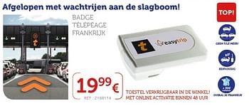Promoties Badge t-libert télépage frankrijk - Huismerk - Auto 5  - Geldig van 11/06/2019 tot 10/07/2019 bij Auto 5