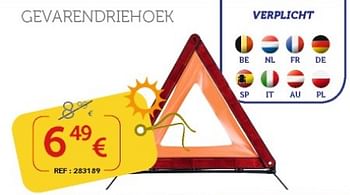 Promoties Gevarendriehoek - Huismerk - Auto 5  - Geldig van 11/06/2019 tot 10/07/2019 bij Auto 5