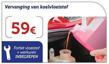 Promoties Vervanging van koelvloeistof - Huismerk - Auto 5  - Geldig van 11/06/2019 tot 10/07/2019 bij Auto 5