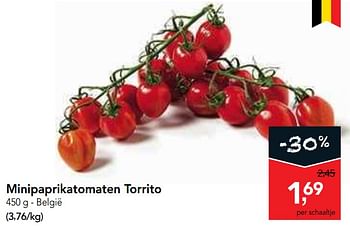 Promoties Minipaprikatomaten torrito - Huismerk - Makro - Geldig van 19/06/2019 tot 02/07/2019 bij Makro