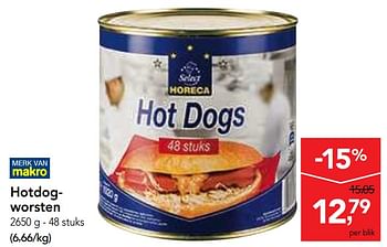 Promoties Hotdogworsten - Huismerk - Makro - Geldig van 19/06/2019 tot 02/07/2019 bij Makro