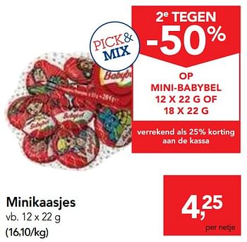 Promoties Minikaasjes - Babybel - Geldig van 19/06/2019 tot 02/07/2019 bij Makro