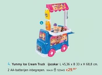 Promoties Yummy ice cream truck ijscokar - Huismerk - Dreamland - Geldig van 13/06/2019 tot 13/07/2019 bij Dreamland
