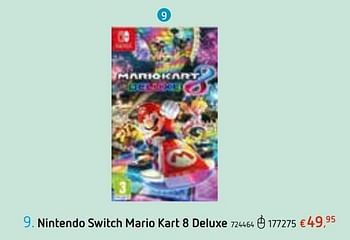 Promoties Nintendo switch mario kart 8 deluxe - Nintendo - Geldig van 13/06/2019 tot 13/07/2019 bij Dreamland