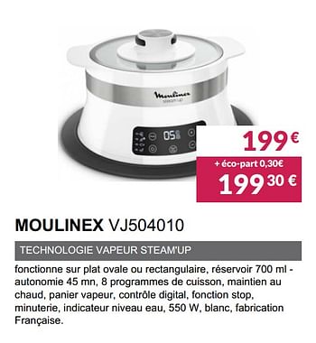 Promotions Cuiseur vapeur moulinex vj504010 - Moulinex - Valide de 02/06/2019 à 30/09/2019 chez Copra