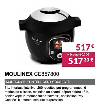 Promotions Robot cuiseur moulinex ce857800 - Moulinex - Valide de 02/06/2019 à 30/09/2019 chez Copra